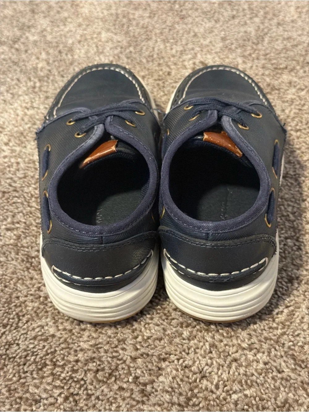 Little Boys Boat Shoes School Shoes Slip On Loafers Sperry / Navy Blue Size 13
